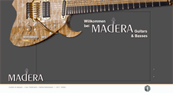 Desktop Screenshot of madera-guitars.ch