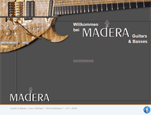 Tablet Screenshot of madera-guitars.ch